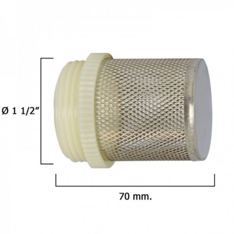 Filtro inoxidável para válvula de retenção 1 1/2 "