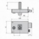 Cerradura Cvl 1125br/ 12/he Derecha