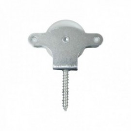 Wolfpack Zincado 40 mm de pano teeder. Roldana de plástico com Tirafondo