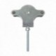Polea Tendedero Wolfpack Zincado 60 mm. Roldana Metal con Tornillo