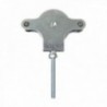 Wolfpack Zincado 60 mm. Roldana metal com parafuso