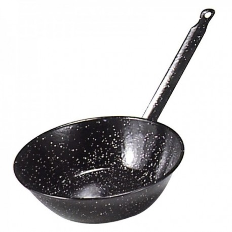 Pan Honda dupla com alça esmaltada 24 cm.