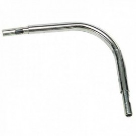Cotovelo de 12 mm de tubo. Ø Chrome 10x10 cm. Com 2 juntas