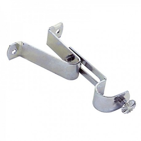 Suporte à barra de 16 mm. Ø Cromo frontal extensível