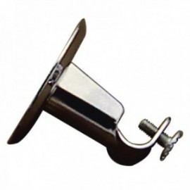 Suporte de barra de 12 mm. Ø Cromo redondo no teto