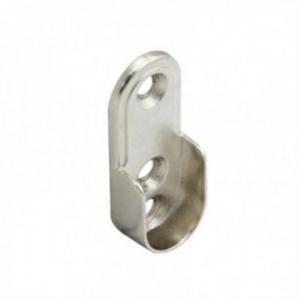Suporte lateral da barra oval nicequel 15x22 mm.