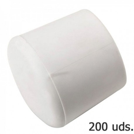 Recipiente de plástico externo branco 8 mm. Bag 200 unidades