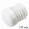 Plástico redondo interior branco para tubo externo Ø 25 mm. Bag 200 unidades