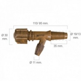 Tap de barril de plástico número 0 para 50 litros