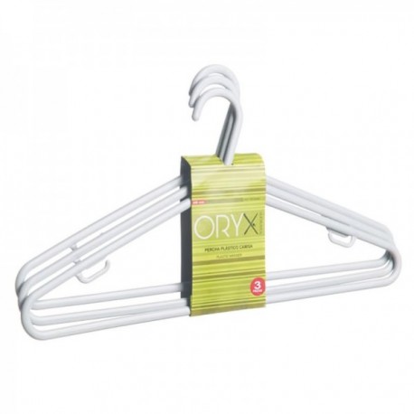 Juego Perchas de Plástico Camisa 410 mm. (Pack 3 Piezas)