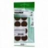 FELTO adesivo Ø 24 mm. (Blister 8 peças) marrom