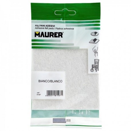 Felso adesivo de 100 x 100 mm. (Blister 1 pedaço) Branco