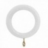 Anel de madeira lisa com fêmeas 29x45 mm. Branco