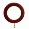 Anel de madeira lisa com fêmeas 29x45 mm. Noz