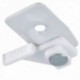 Soporte Techo Con Estribo Para Riel P950 Blanco