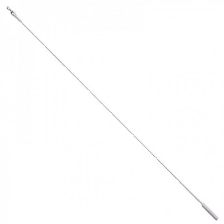 Tirador Riel Aluminio Plastificado 1,0mt Blanco