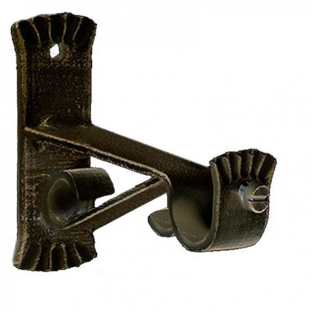 Forge Suporte Ø 20 mm. Pieces de caracol preto / jogo de ouro 2