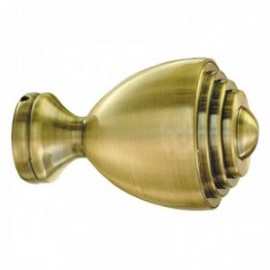 Zircônio terminal 28 mm. Bronze / velho