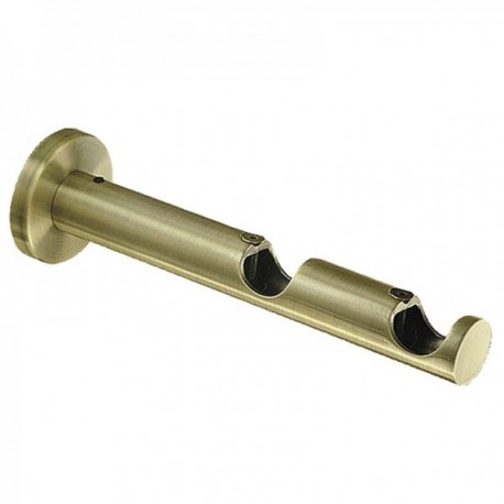Suporte duplo de zircônio de 20 mm. Bronze velho