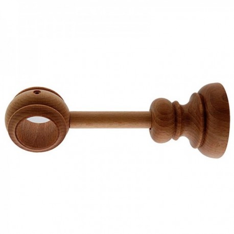 Suporte de madeira extensível 20x146 mm. Noz