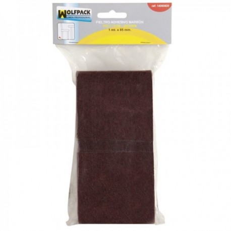 Felino adesivo 1m. X 85 mm. Blister marrom