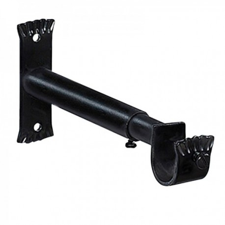 20 mm de suporte forjo extensível. Preto