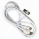Conector TV Video Macho / Macho 2 metros Con Adaptador Macho / Hembra