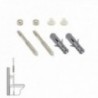 Kit de saúde fixo 6x80 mm. Inoxidável (2 peças)