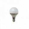 Bulbo LED esférico E14. 4 W. - 25 W. 300 lúmens. Luz quente. (3000 ° K).