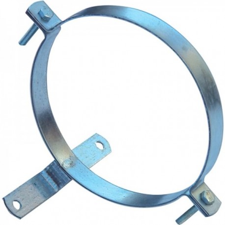 Tubo de fogão galvanizado com suporte de 150 mm.