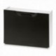 Resina Zapatero 51x17x41cm. Preto e Branco