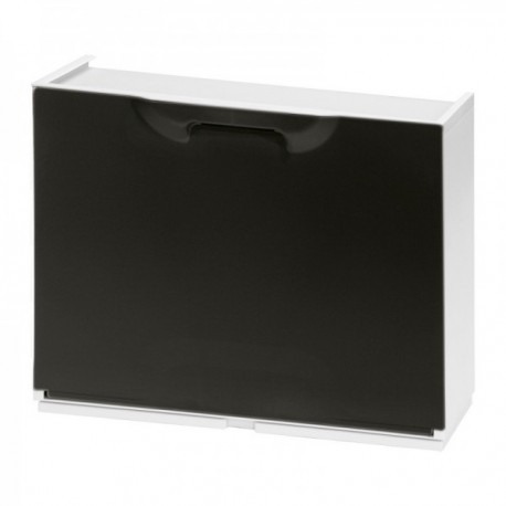 Resina Zapatero 51x17x41cm. Preto e Branco