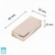 IMAN WOLFPACK NEODYMIUM RETAGNULAR 40X20X10 MM. (Bolha 1 peça)