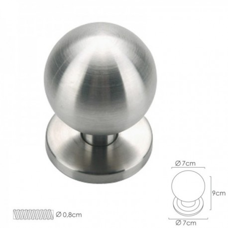 Faca de porta esférica inoxidável