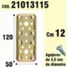 Madeira para Madeira Bicomated 50x120 mm Placa.