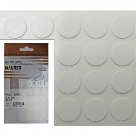Tapatornillos Branco Adesive (Bolha 20 unidades)