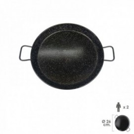 Valenciano Paellere esmaltado 2 peso / 26 cm.