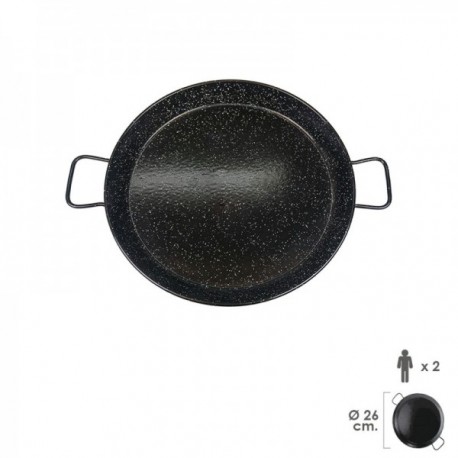 Valenciano Paellere esmaltado 2 peso / 26 cm.