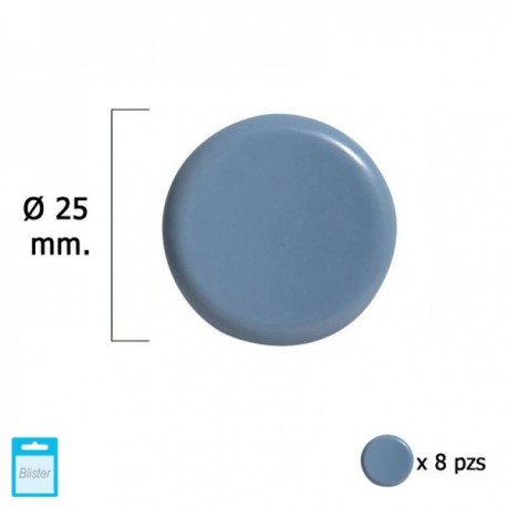 PTFE cinza deslizando Ø25 (Blister 8 unidades)