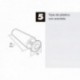 Blot cego com 6 60 mm. Branco