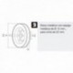 O O DISC Metal toca 180x60 mm. Fita 18/22 mm.