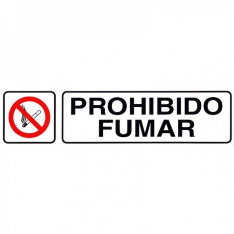 Etiqueta adesiva 250x63 mm. Proibido fumando