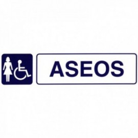 Lable adesiva Minusvalid Danças+Mulheres 250x63 mm.