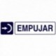 Etiqueta adesiva 250x63 mm. Empurrer