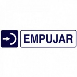 Etiqueta adesiva 250x63 mm. Empurrer