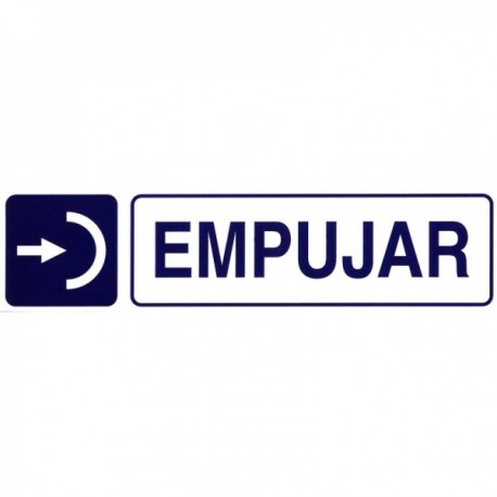 Etiqueta adesiva 250x63 mm. Empurrer