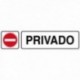 Rotulo Adhesivo 250x63 mm. Privado