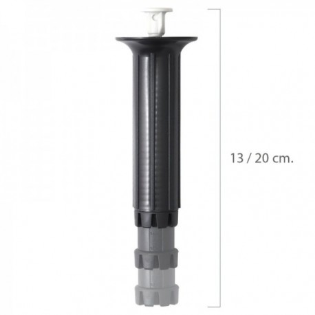 Perna ajustável fixável 13/20 cm. Preto