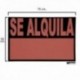 Cartel Se Alquila 70x50 cm.