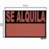 O cartel é alugado 70x50 cm.